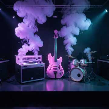 Purple Funky Smoke and Mirrors for a orphan