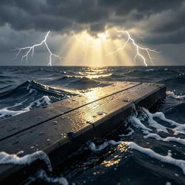 Standing at the edge of the storm
