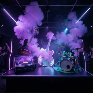 Purple Funky Smoke and Mirrors for a orphan