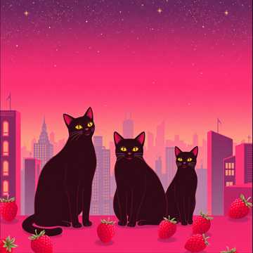 raspberry cat bosses in love