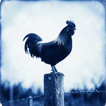 The black rooster