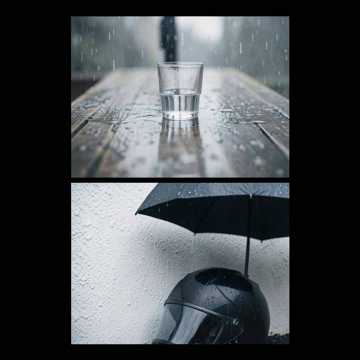 En Ibiza está lloviendo