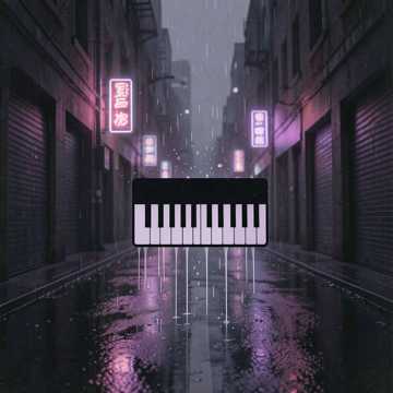 Sous le piano noir