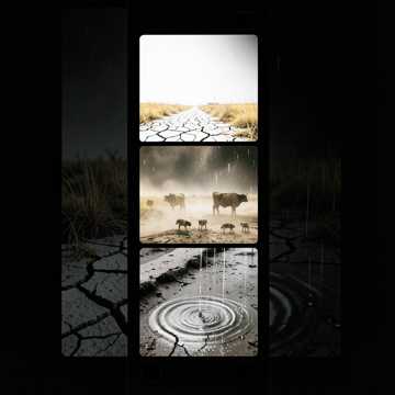 Parched Land  - rain come