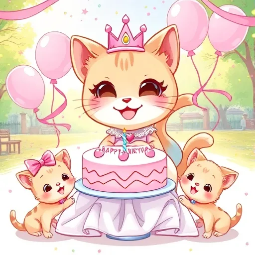 Kitty Birthday Bell‑Bash