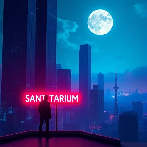 Neon Mirage in the Sky