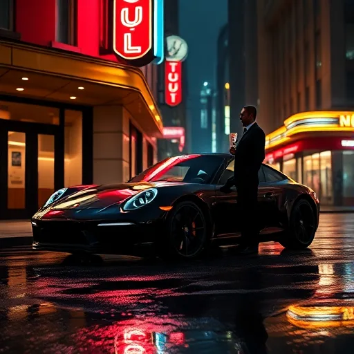 Porsche Neon in Sera