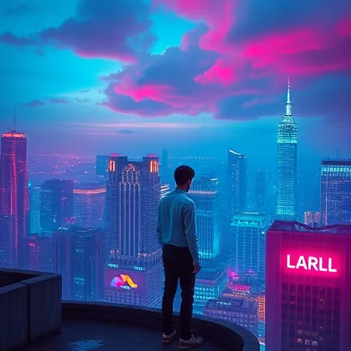 Neon Veil of Heartbreak